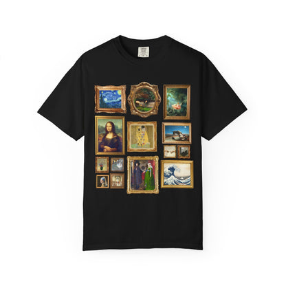 Art History Lover Tee Shirt: Famous Paintings