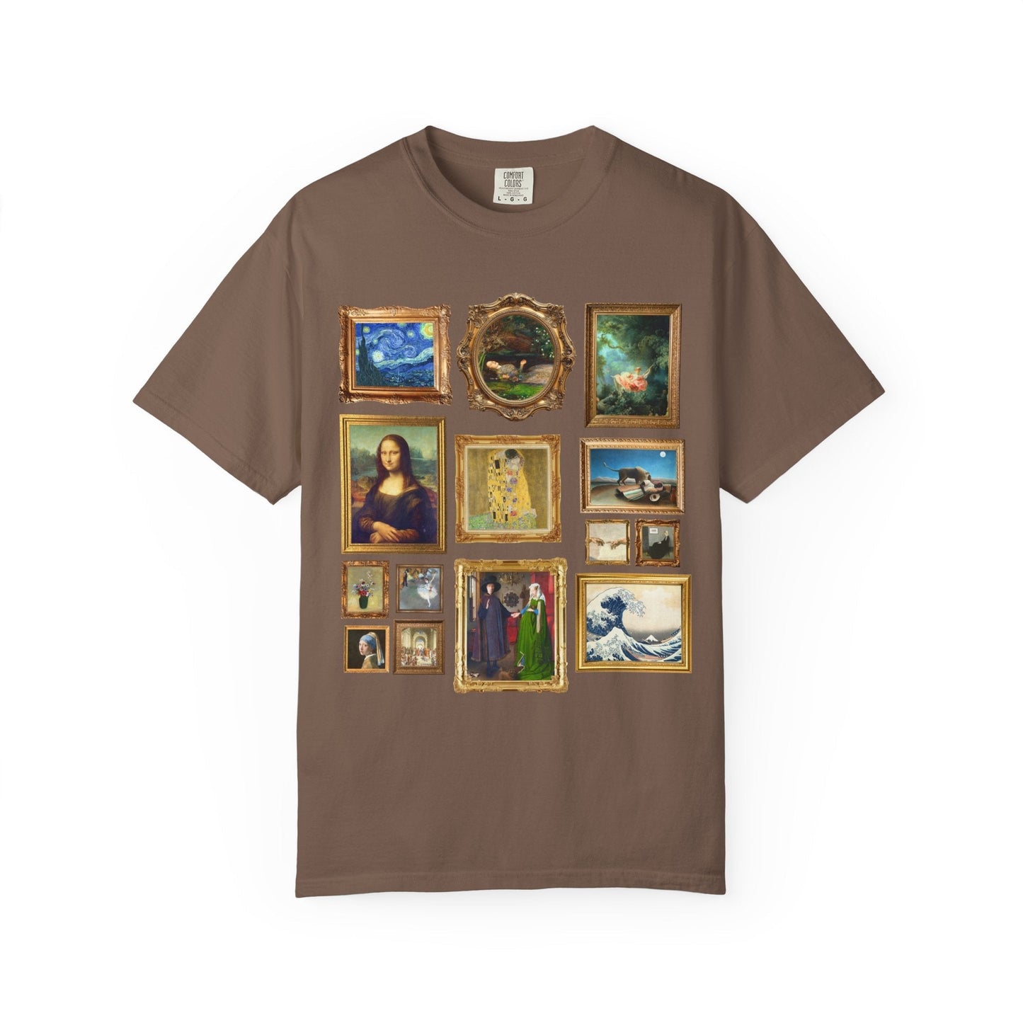 Art History Lover Tee Shirt: Famous Paintings