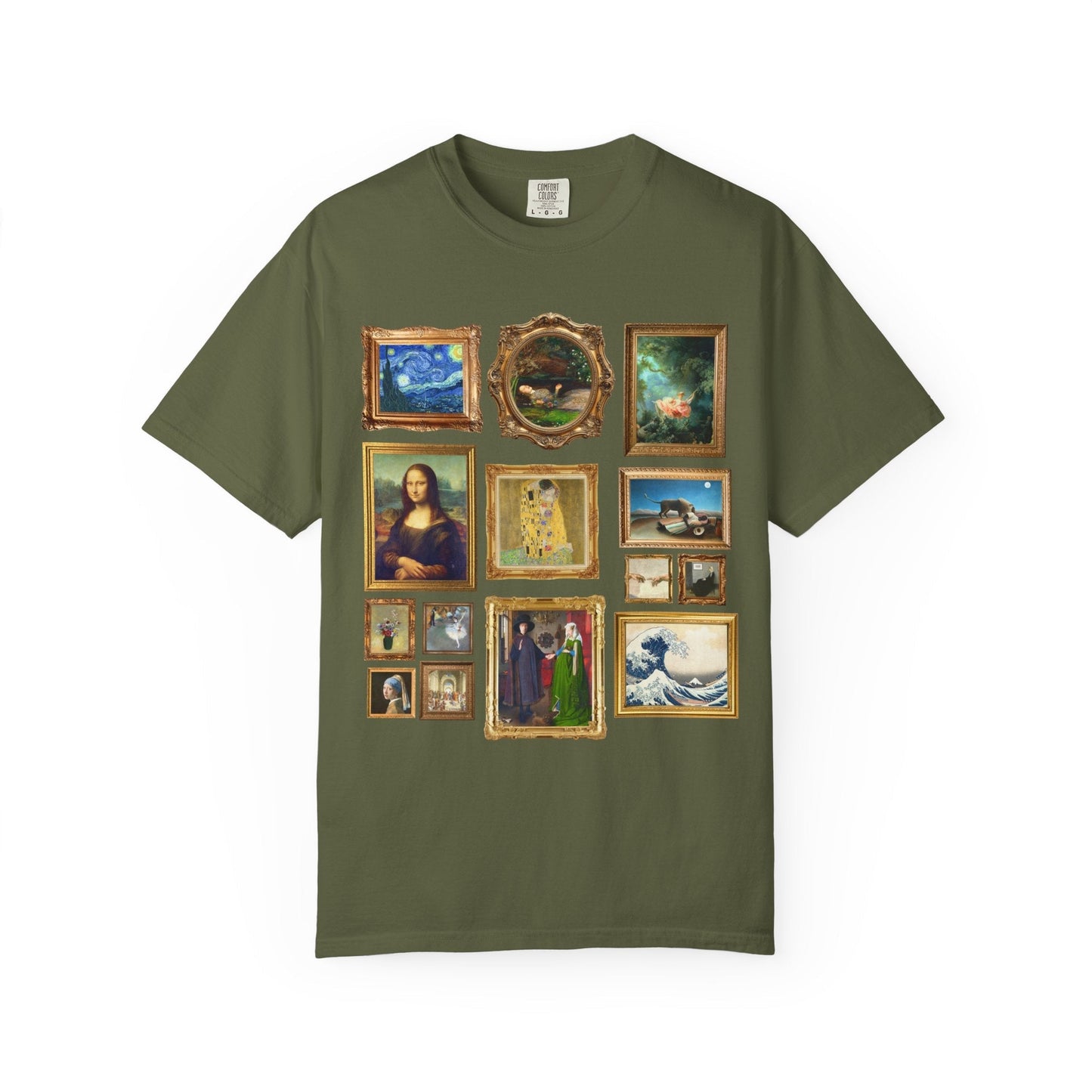 Art History Lover Tee Shirt: Famous Paintings