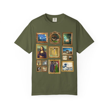 Art History Lover Tee Shirt: Famous Paintings