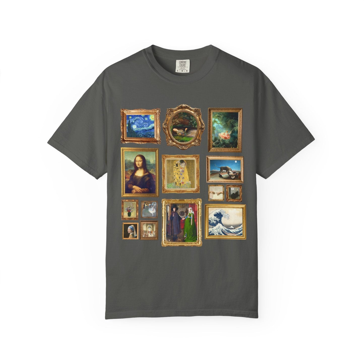 Art History Lover Tee Shirt: Famous Paintings