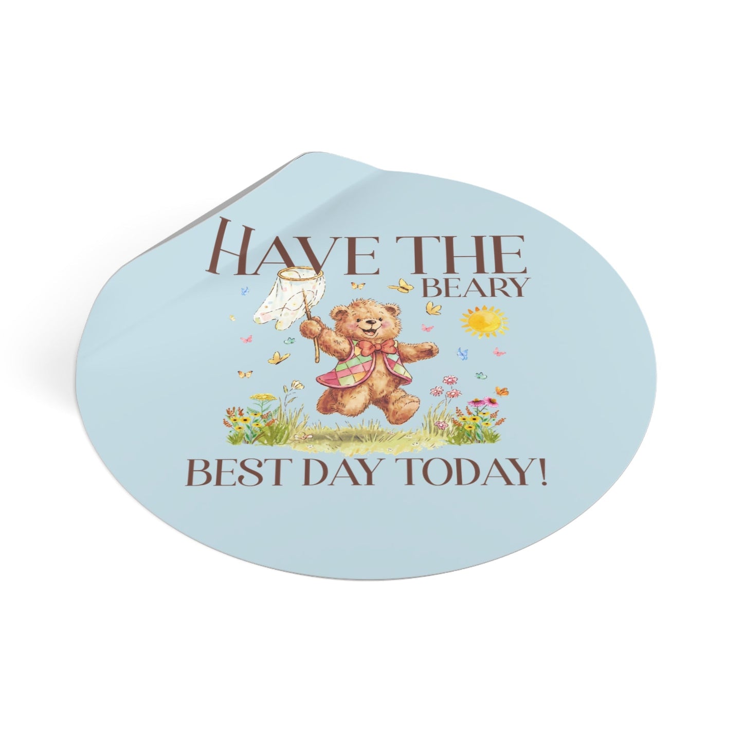 Beary Best Day Sticker