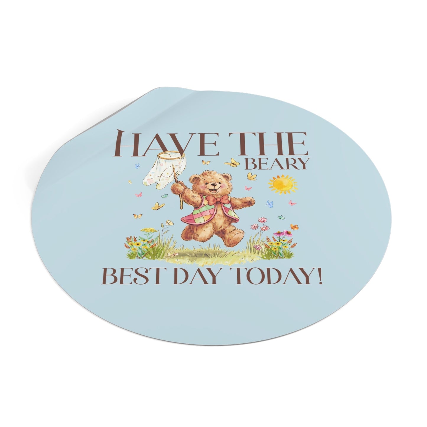 Beary Best Day Sticker