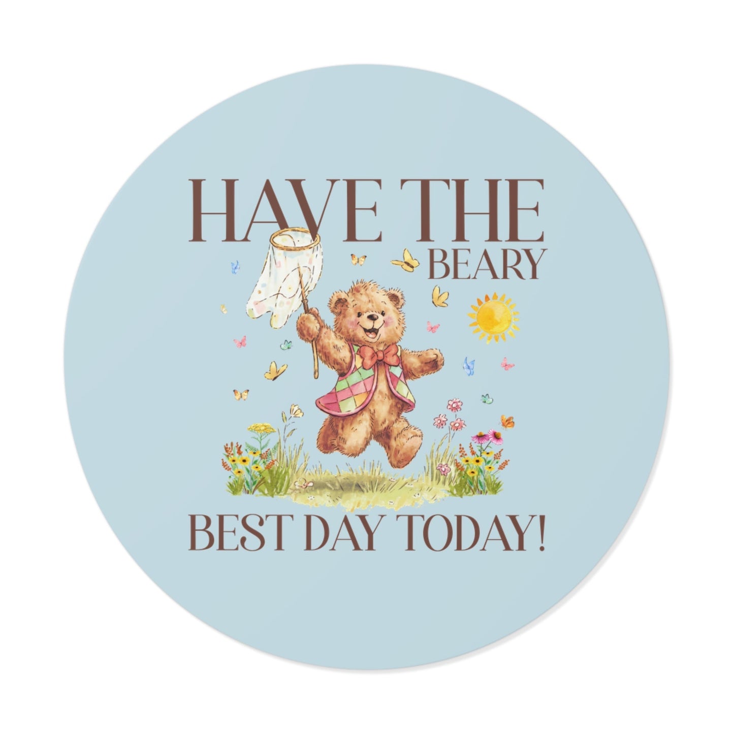 Beary Best Day Sticker