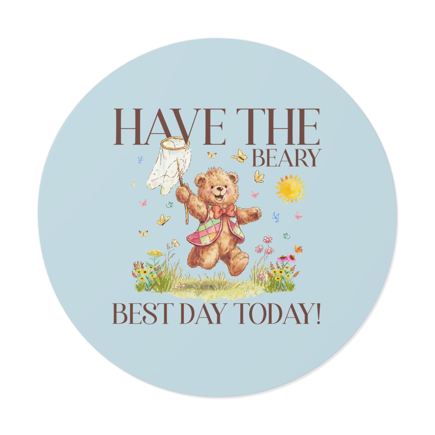 Beary Best Day Sticker