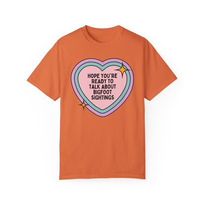 Bigfoot Sightings Tee Shirt
