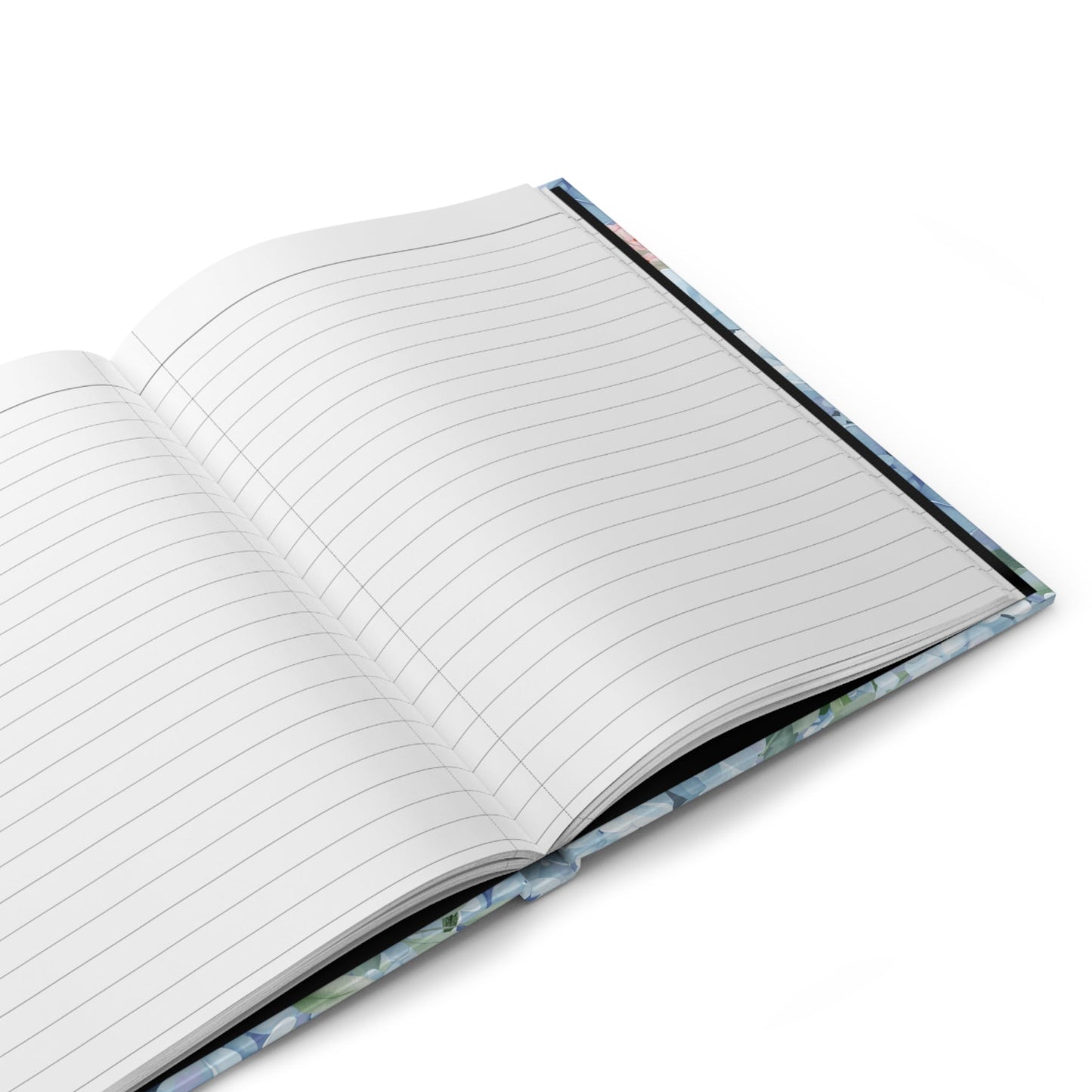 Blue Boho Floral Notebook for School or Work: Hardcover Notebook for Teacher or Writer