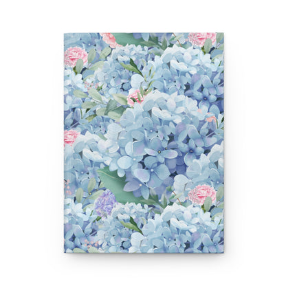 Blue Boho Floral Notebook for School or Work: Hardcover Notebook for Teacher or Writer