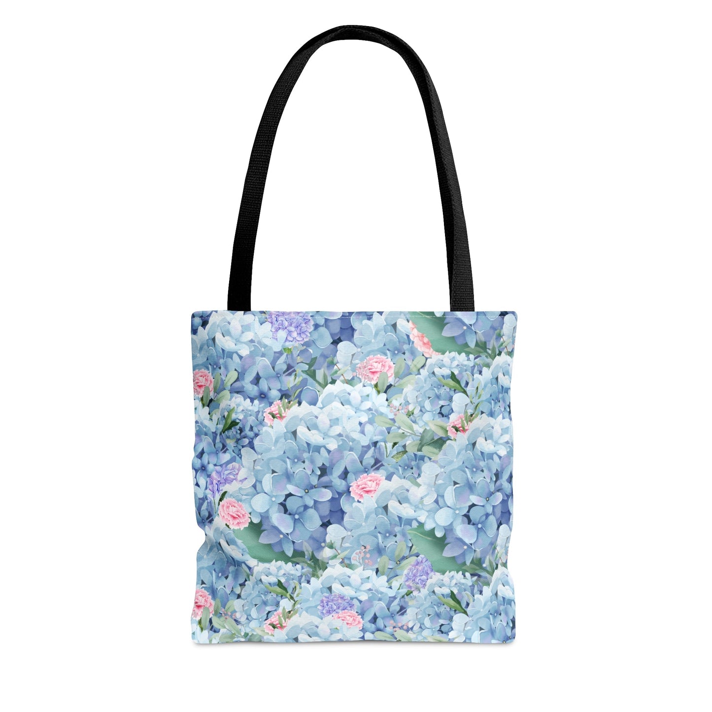 Blue Floral Hydrangea Tote Bag