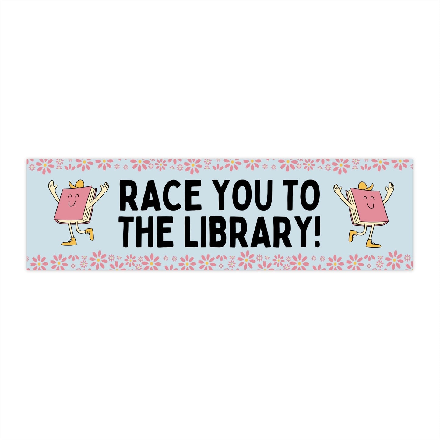 Blue Race You To The Library