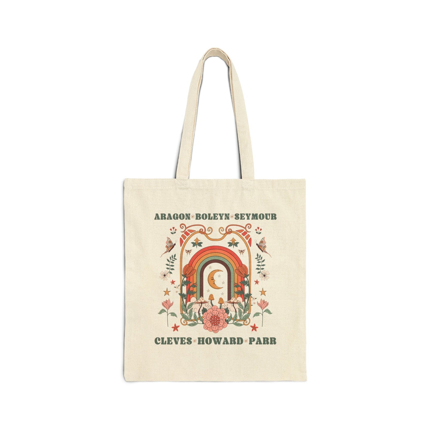 Boho Celestial History Tote Bag for History Lover: Henry the VIII's Wives
