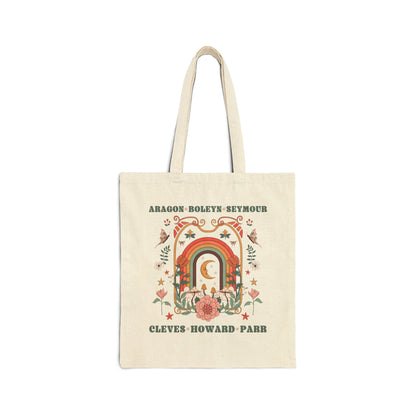 Boho Celestial History Tote Bag for History Lover: Henry the VIII's Wives