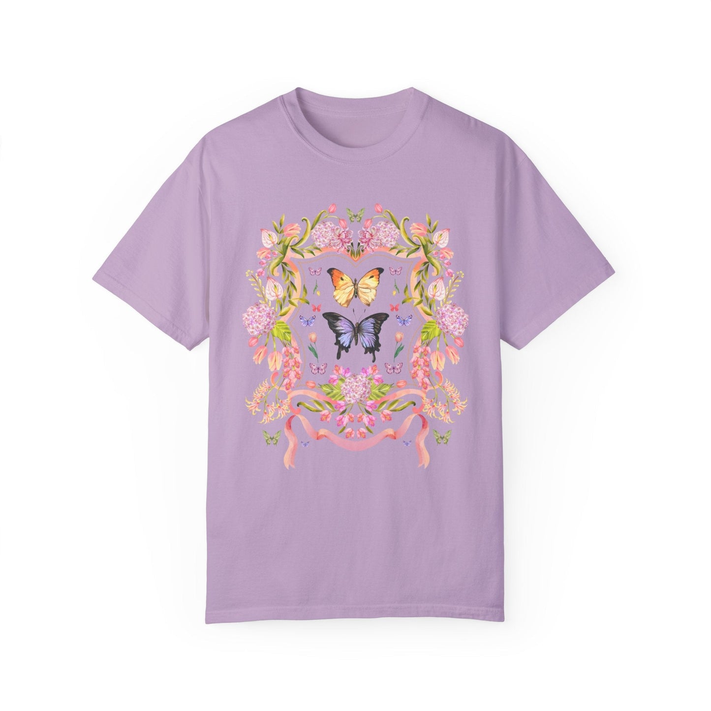 Boho Floral Butterfly Tee