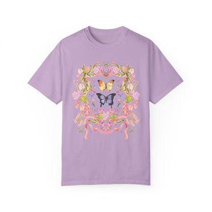 Boho Floral Butterfly Tee