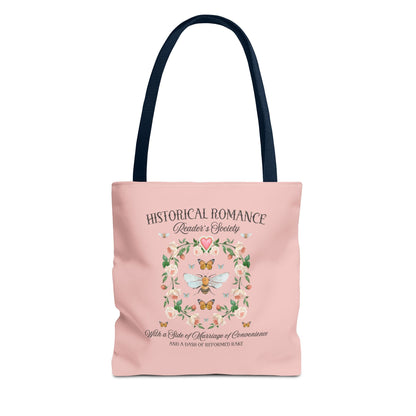 Boho Historical Romance Tote Bag for Romance Reader