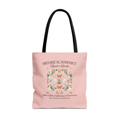 Boho Historical Romance Tote Bag for Romance Reader
