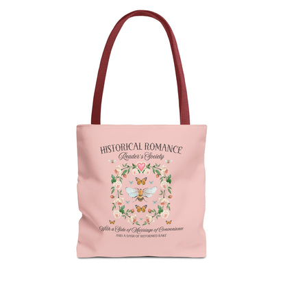 Boho Historical Romance Tote Bag for Romance Reader