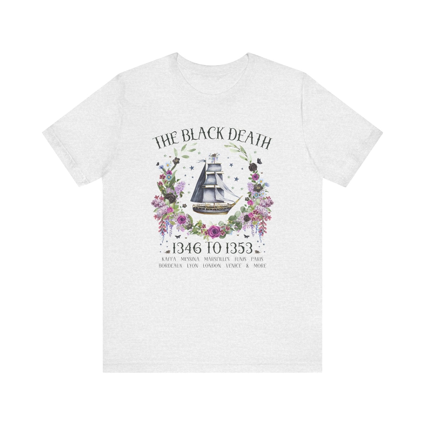 Boho History Black Death Tee Shirt