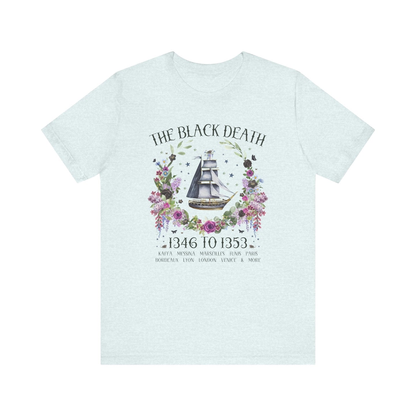 Boho History Black Death Tee Shirt