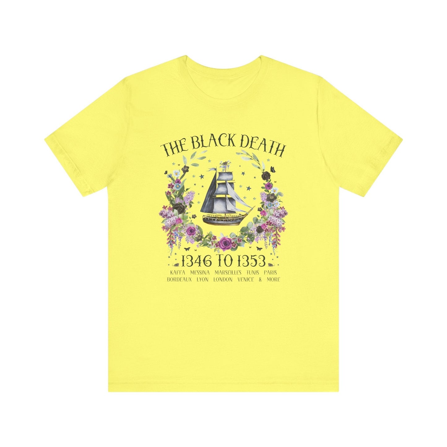 Boho History Black Death Tee Shirt