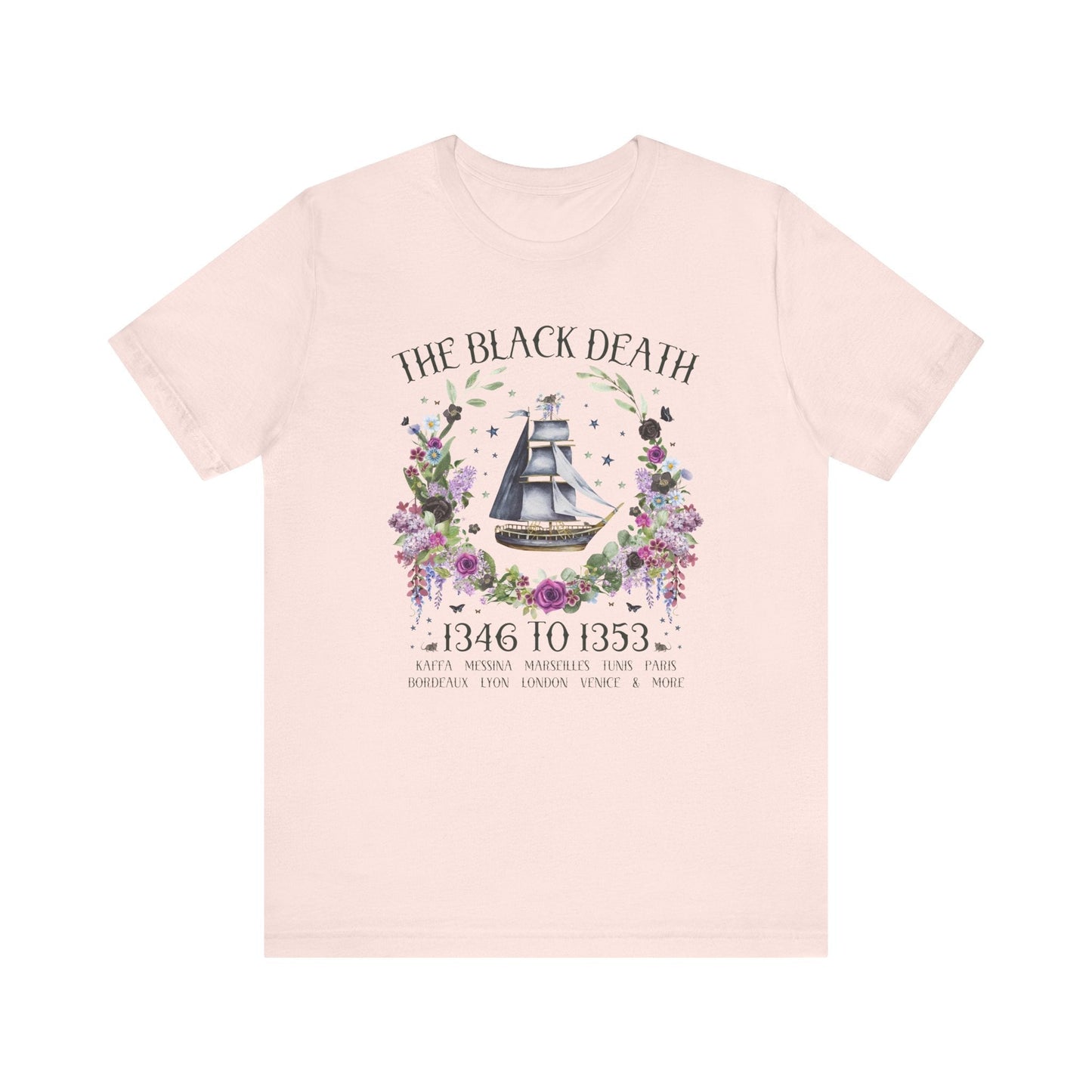Boho History Black Death Tee Shirt