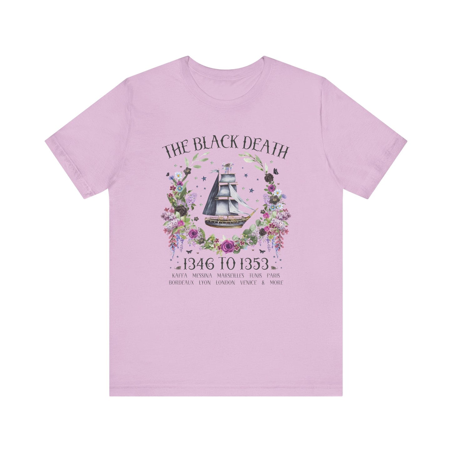 Boho History Black Death Tee Shirt