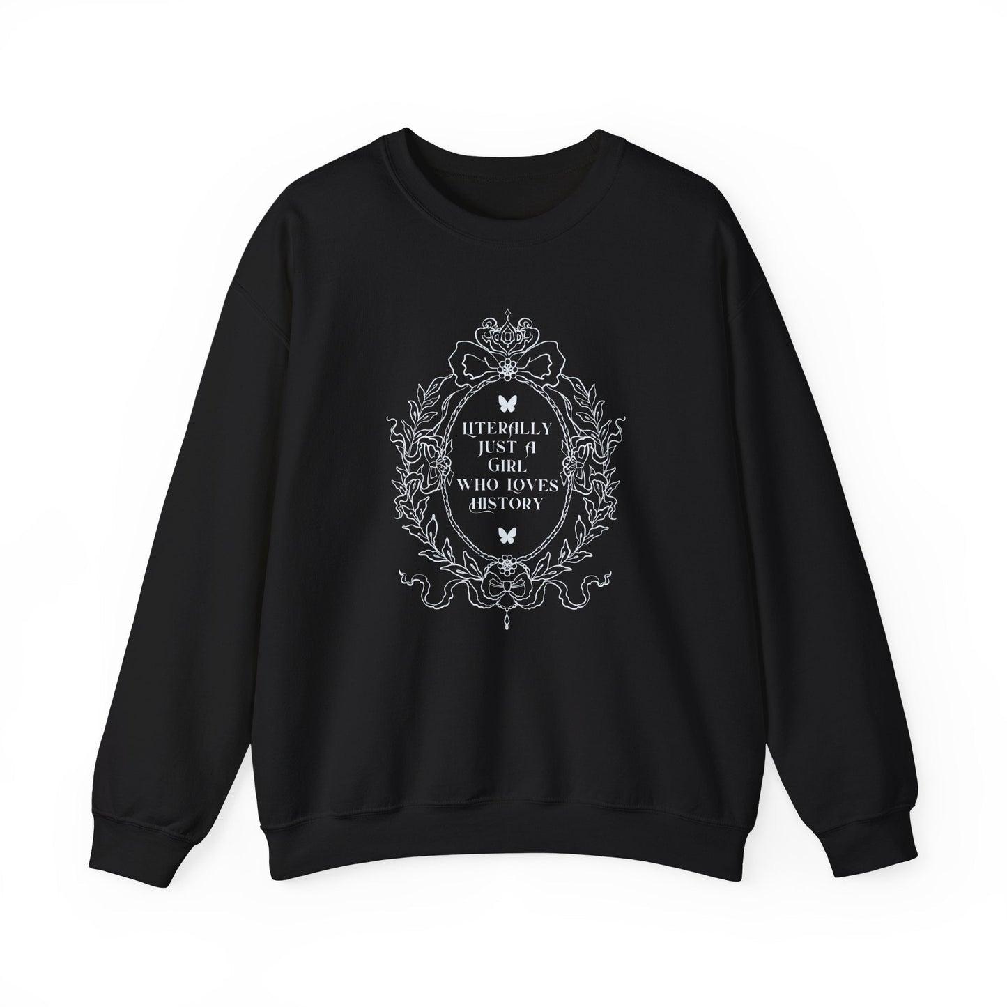 Boho History Lover Sweatshirt with Butterflies