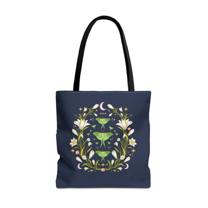Boho Luna Moth Tote Bag