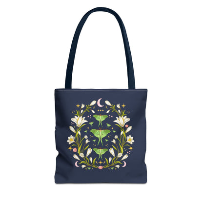 Boho Luna Moth Tote Bag
