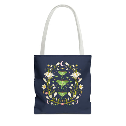Boho Luna Moth Tote Bag