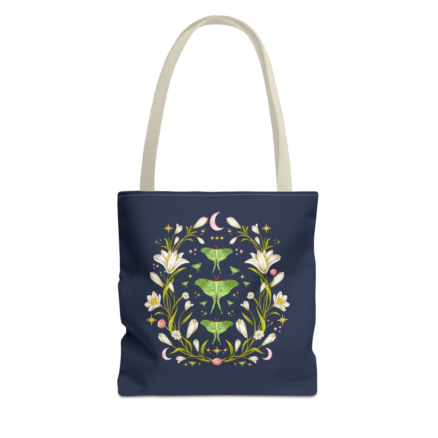 Boho Luna Moth Tote Bag
