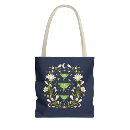 Boho Luna Moth Tote Bag