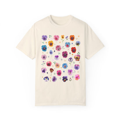 Boho Pressed Flower Tee Shirt