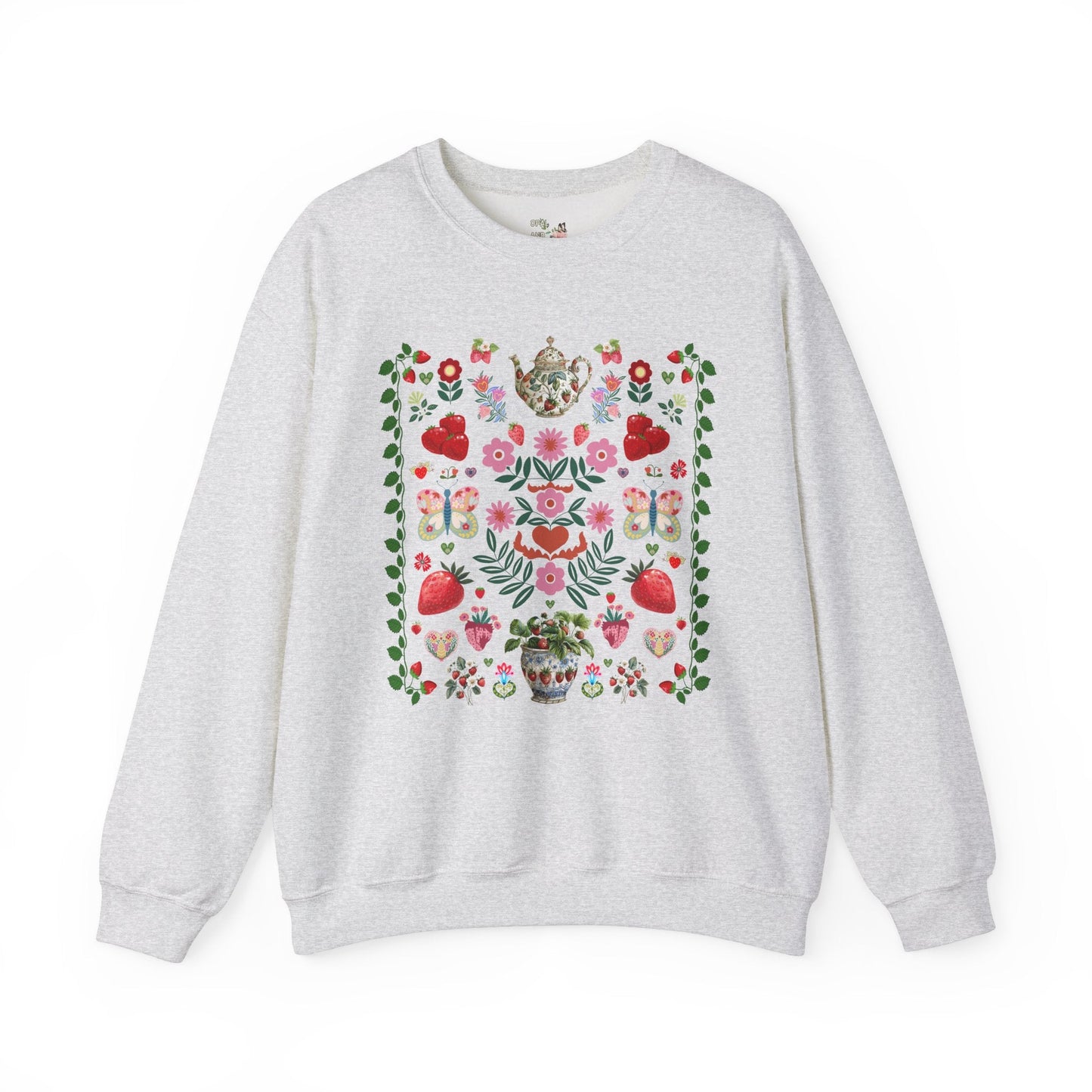 Boho Strawberry Sweatshirt