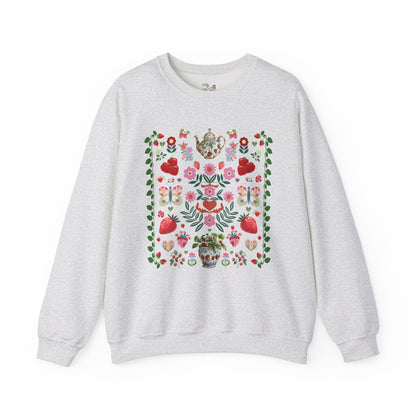 Boho Strawberry Sweatshirt