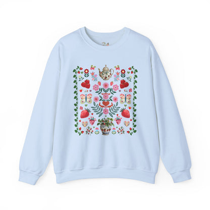 Boho Strawberry Sweatshirt
