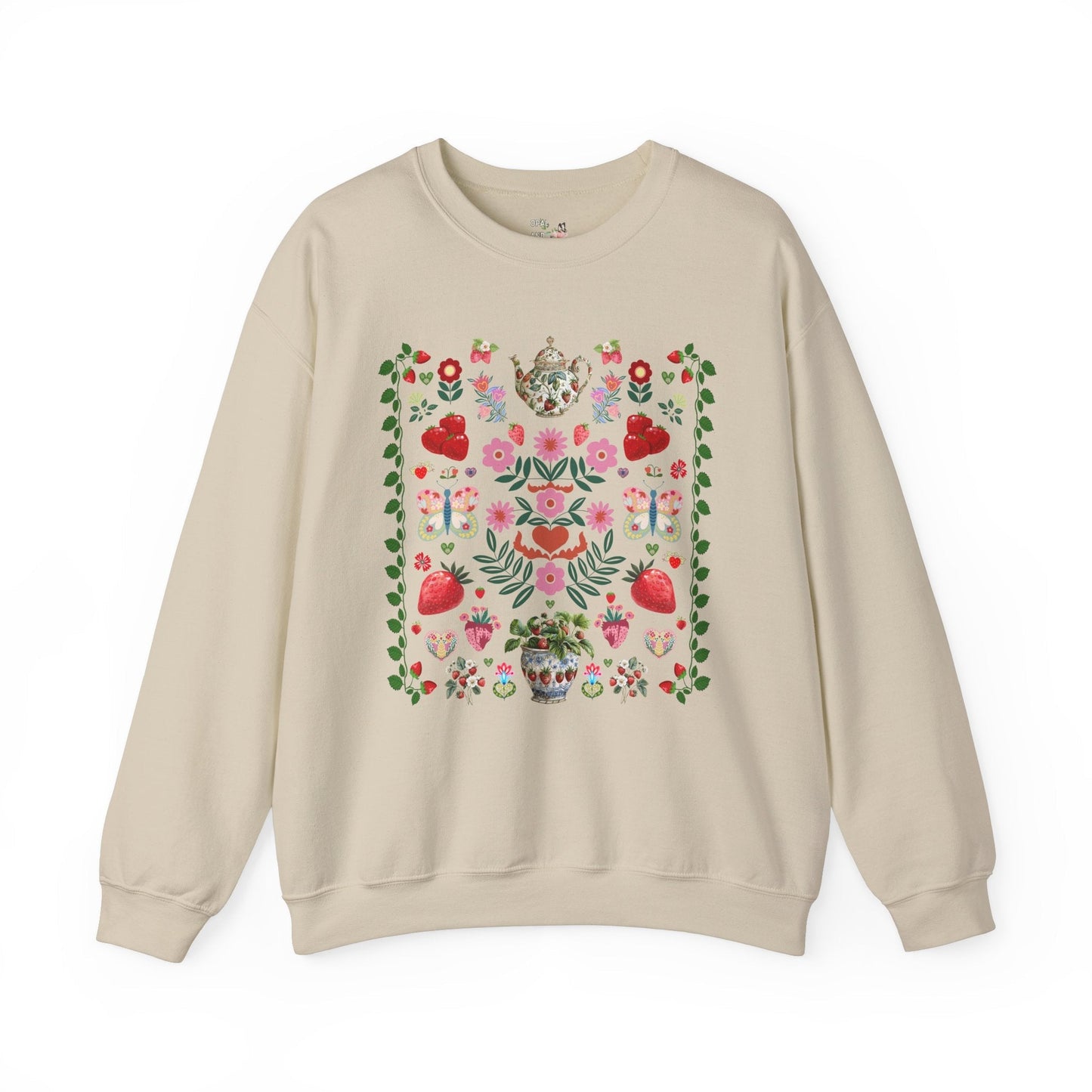 Boho Strawberry Sweatshirt