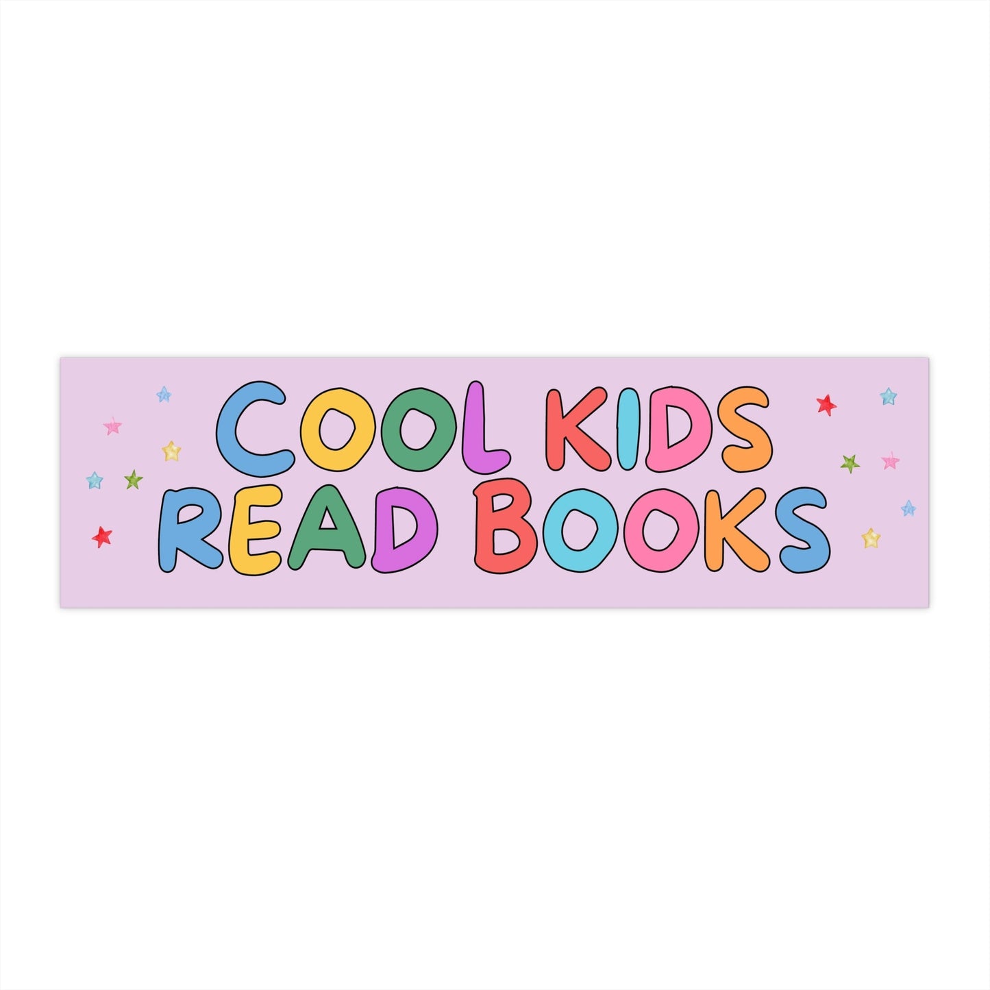 Cool Kids Read Books Bumper Sticker