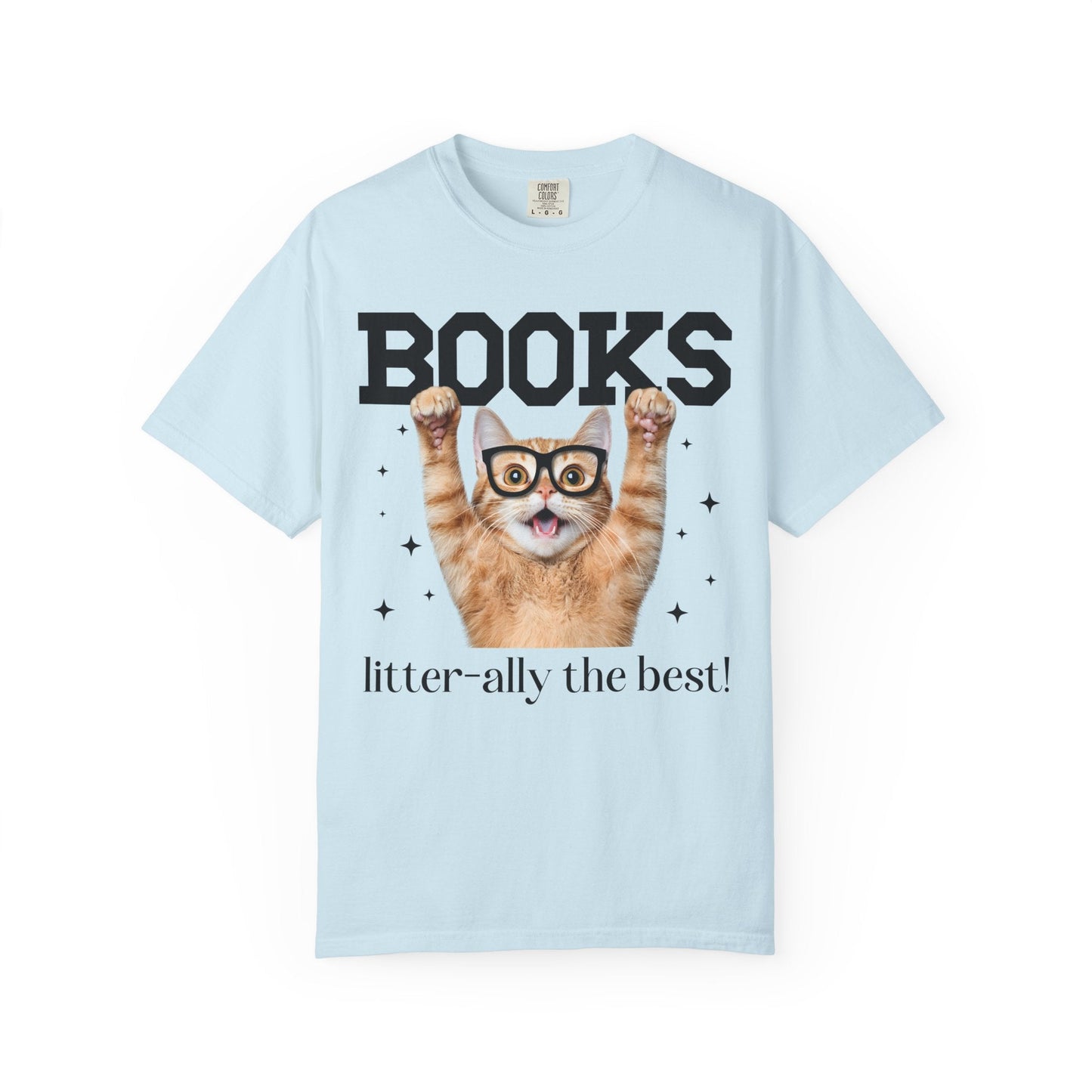 Book Lover Cat Mom Tee
