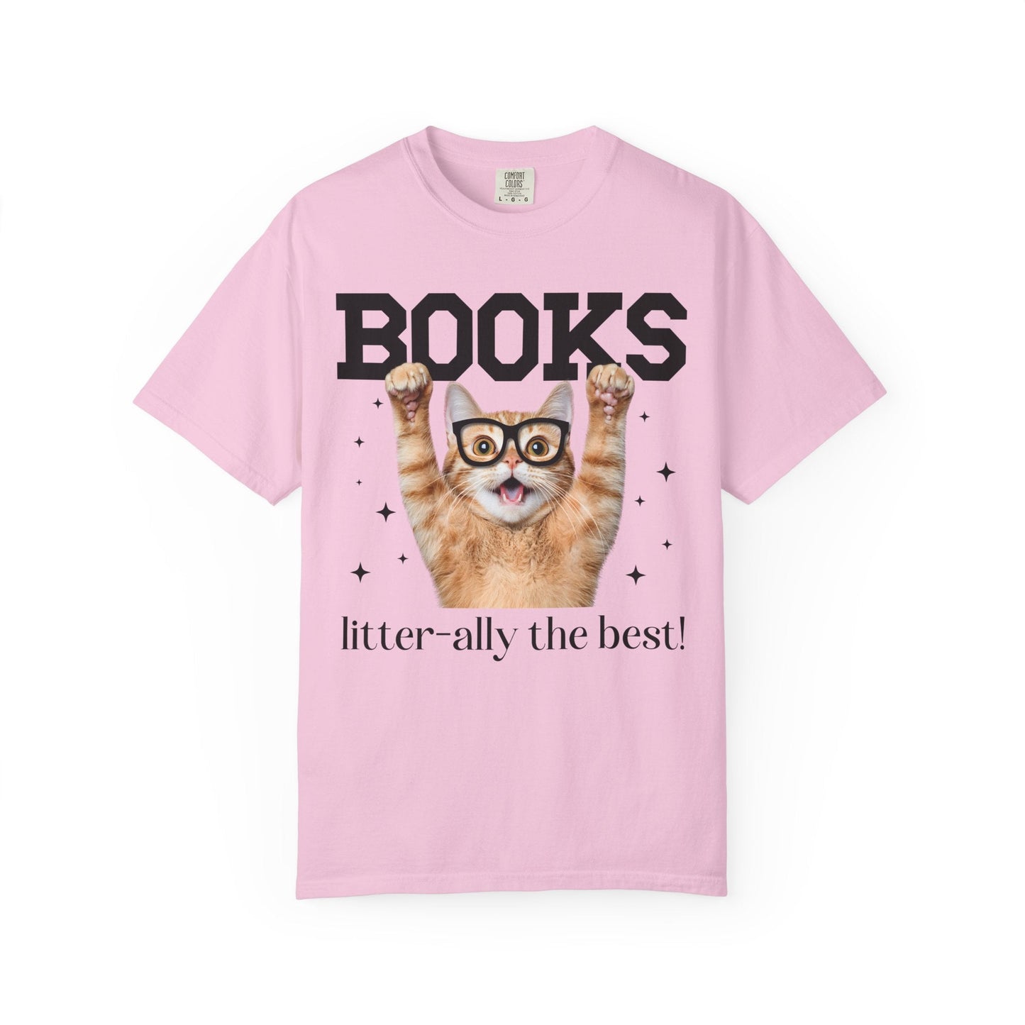 Book Lover Cat Mom Tee