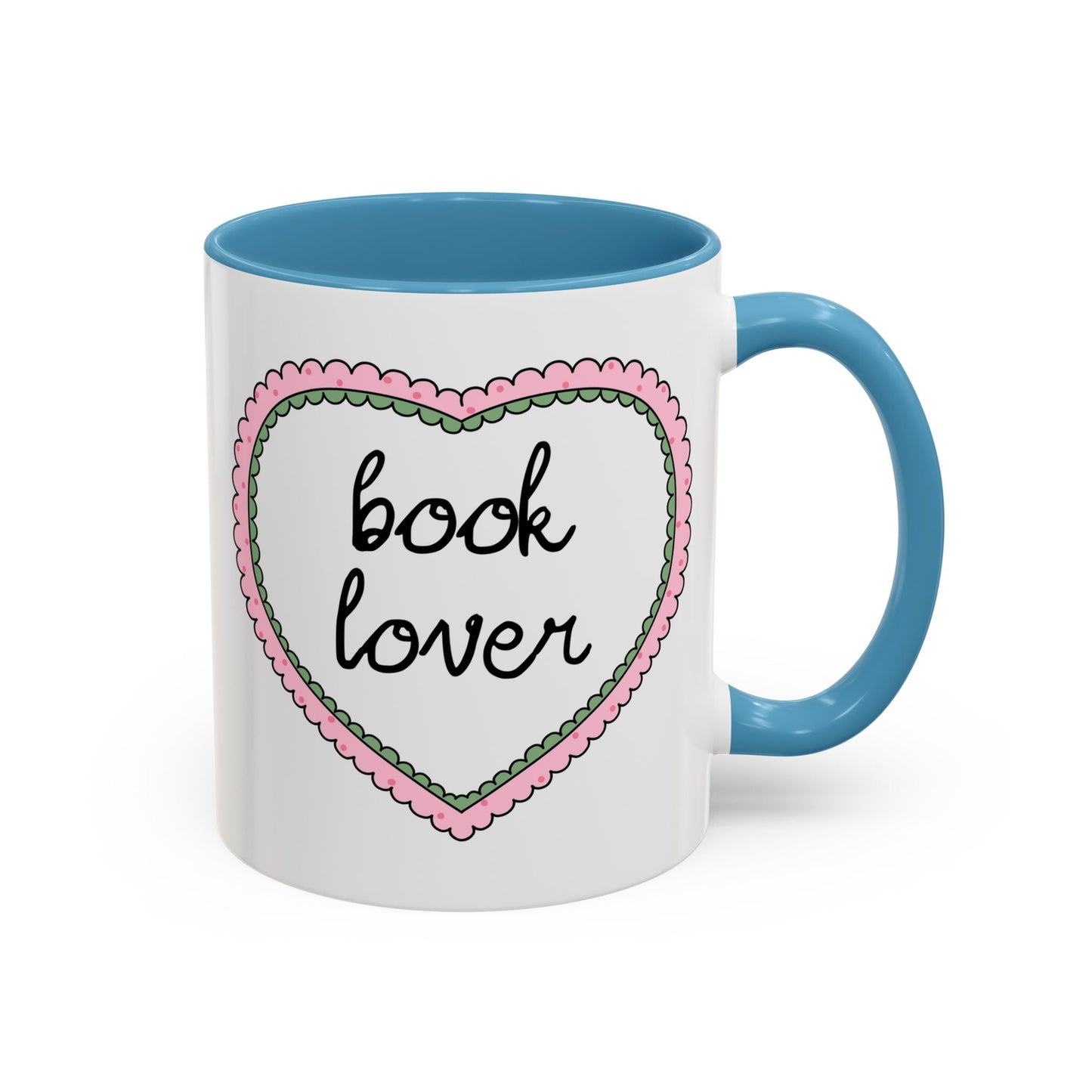 Book Lover Coffee Mug with Heart