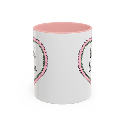 Book Lover Coffee Mug with Heart