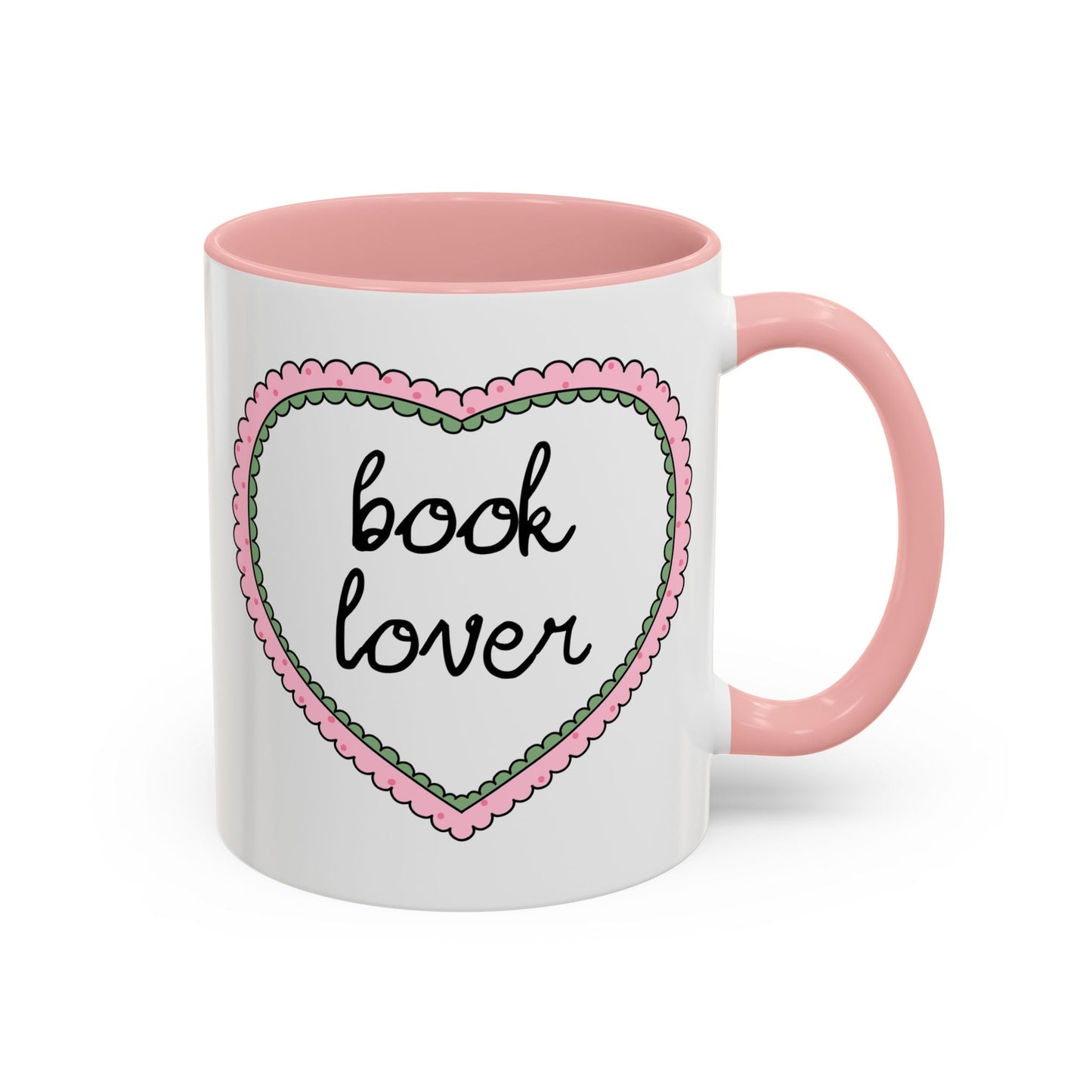 Book Lover Coffee Mug with Heart