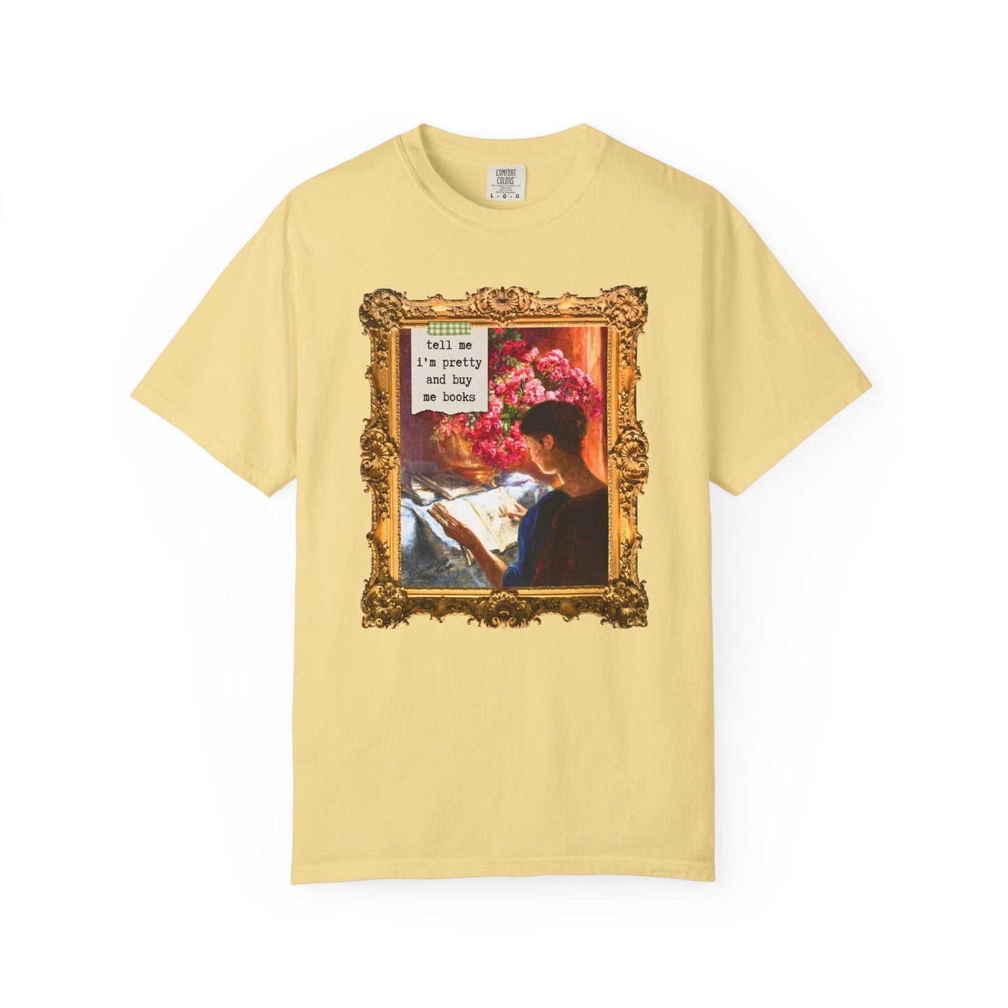 Bookish Art History Tee Shirt: Buy Me Books and Tell Me I'm Pretty