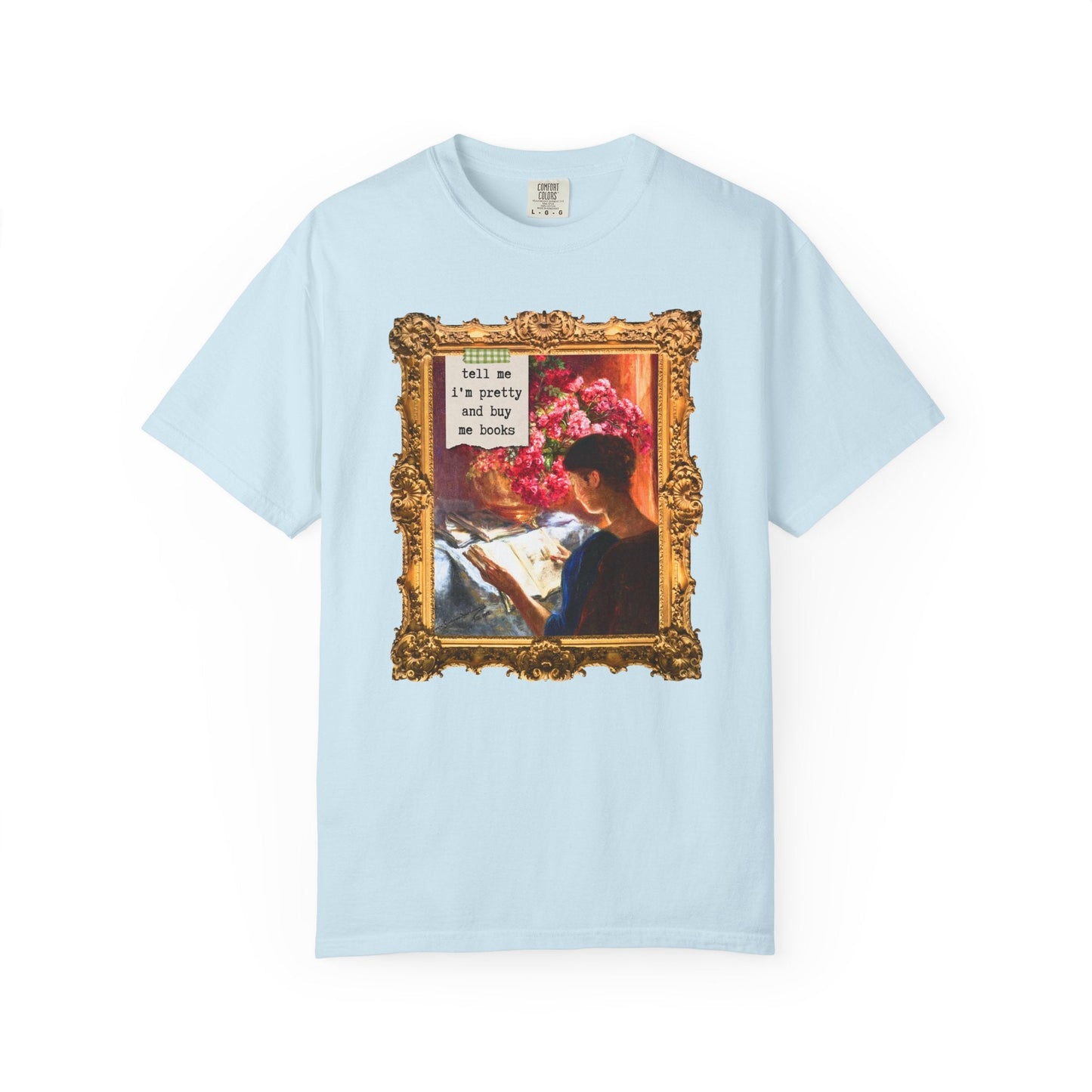 Bookish Art History Tee Shirt: Buy Me Books and Tell Me I'm Pretty