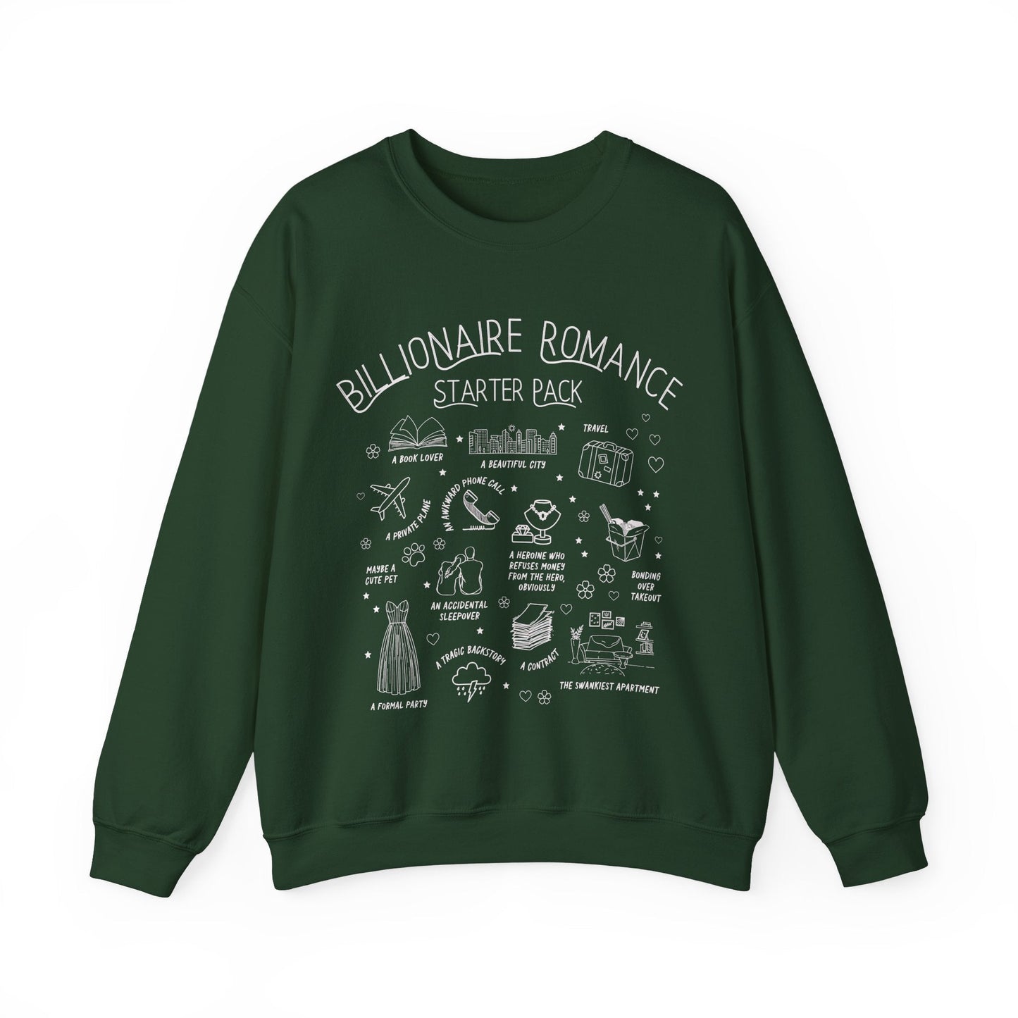 Bookish Billionaire Romance Tropes Sweatshirt