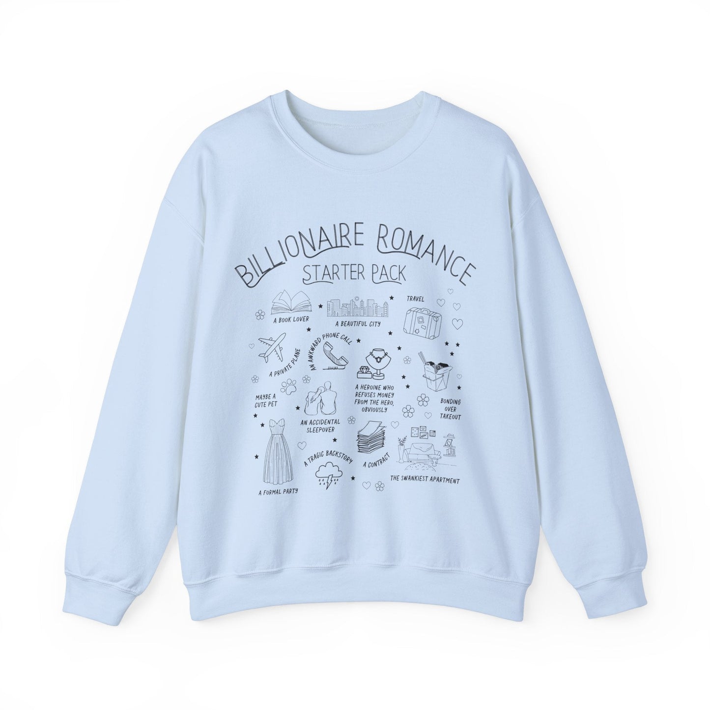 Bookish Billionaire Romance Tropes Sweatshirt