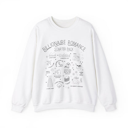 Bookish Billionaire Romance Tropes Sweatshirt