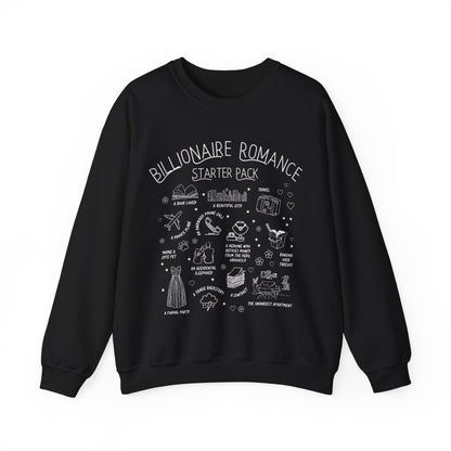 Bookish Billionaire Romance Tropes Sweatshirt