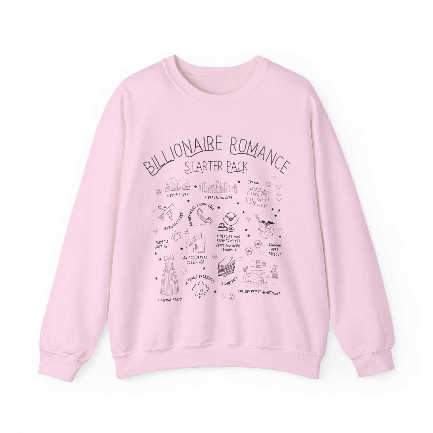 Bookish Billionaire Romance Tropes Sweatshirt